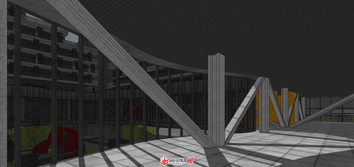 现代创意围合式退台集合公寓建筑设计探索——基于SketchUp模型的整合与表达